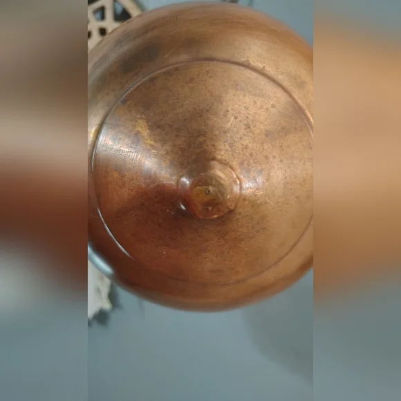 Early 1900s Vintage Copper Shirodhara, Hand Forged See Details